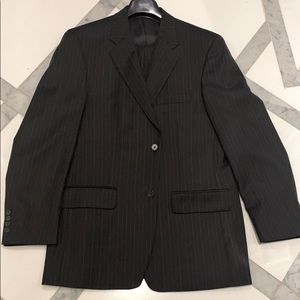 Men’s Suit charcoal grey pinstripe